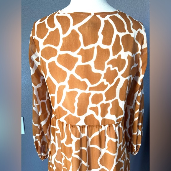 Ann Taylor Orange Long Sleeve Dress - Picture 6 of 11